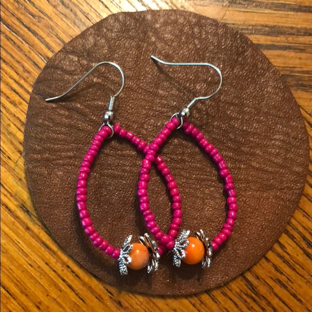 Teardrop handmade earrings